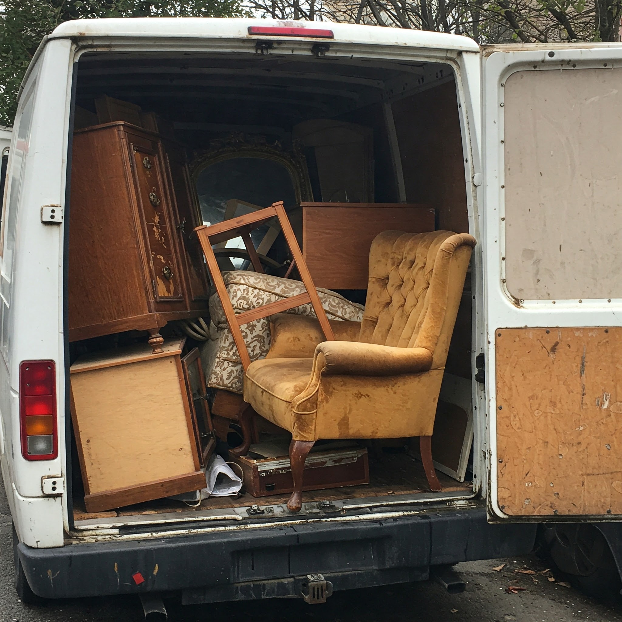 Duba cu deseuri mobila